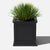 Brixton Cube Planter 19" Black