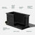 Brixton Rectangular Planter 33" Black