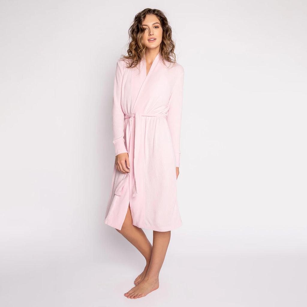 Robe - Textured Essentials Pastel Pink