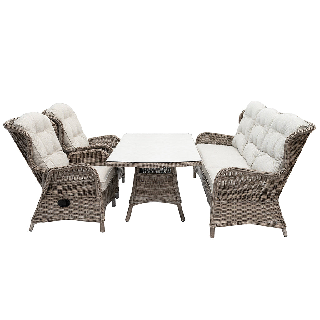 Rio Reclining 4 Piece Sofa Set