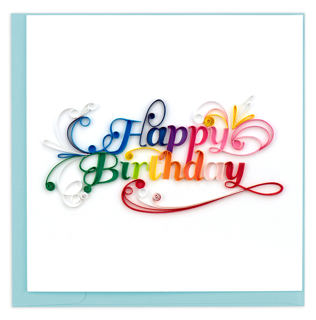 Happy Birthday Quilling Card