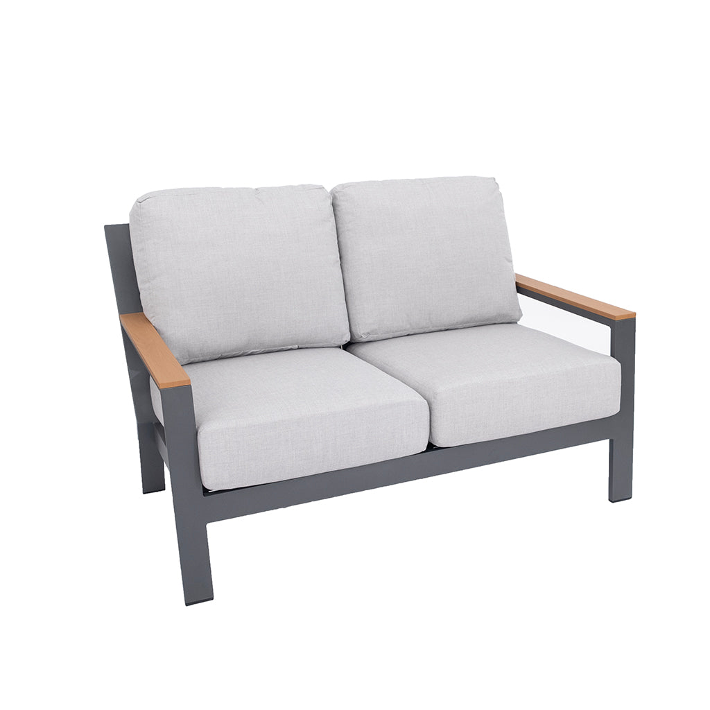 Coronado Loveseat - Graphite/Lifeguard Dove