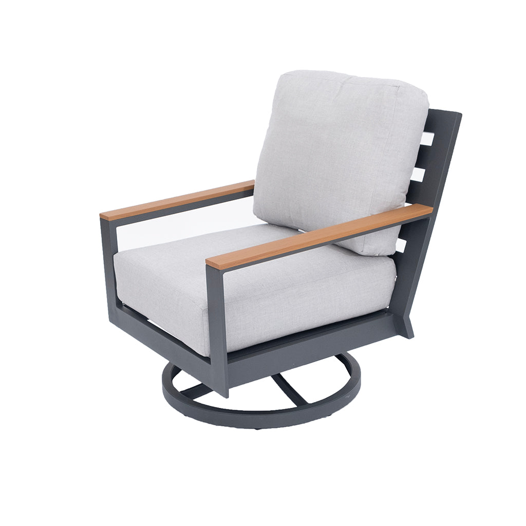 Coronado Swivel Rocker Chair Graphite/Lifeguard Dove