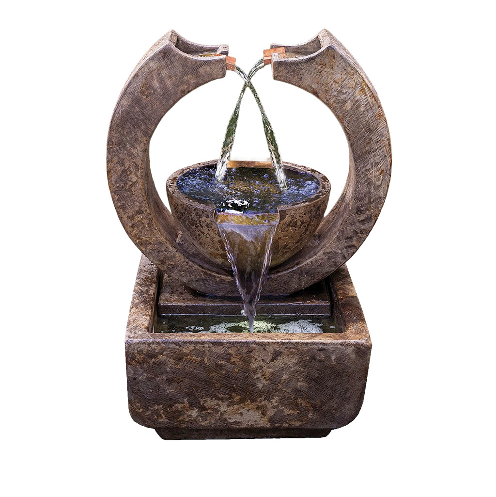 Crescent Two-Spill Fountain