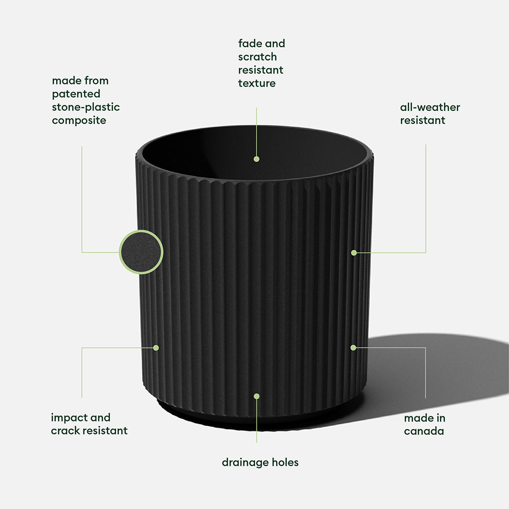 Mason Demi 16" Resin Planter