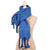Solid Scarf With Tassels Blue