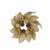 Sage Magnolia Leaf Candle Ring/Wreath With Pumpkins 16"