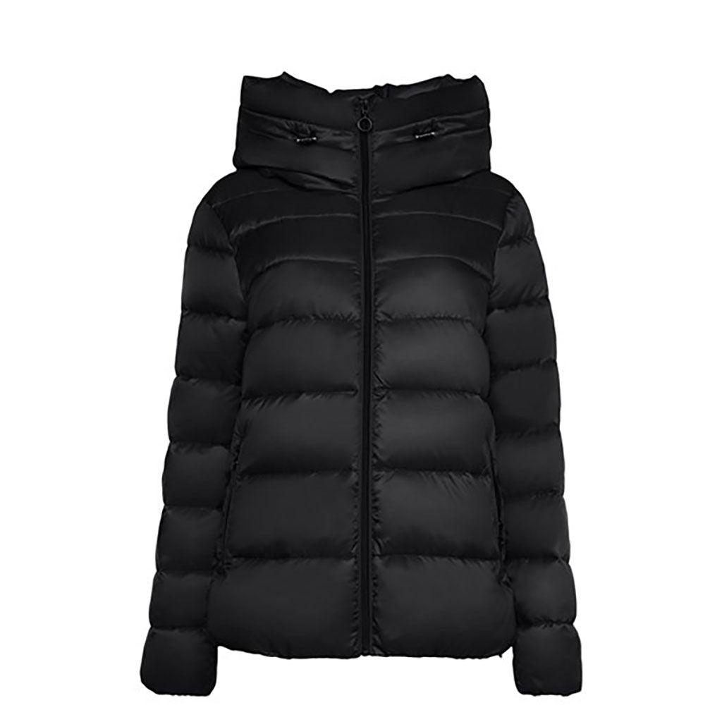 Hooded Puffer Jacket Black