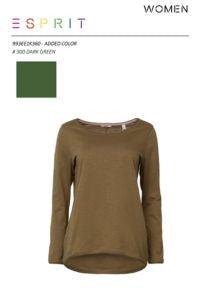 Slub Long Sleeve Tee Khaki Green