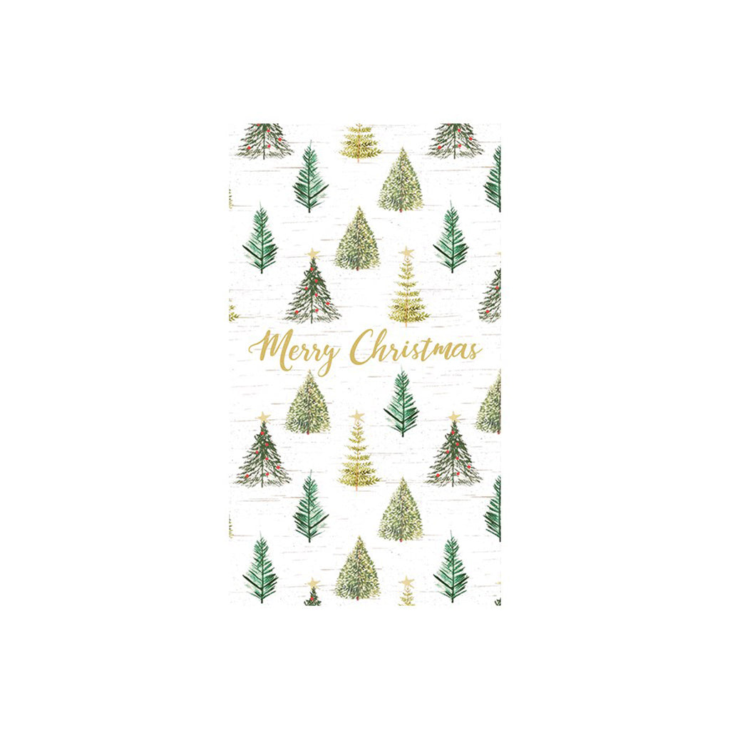 Merry Christmas Tree Cocktail Napkin 20pk