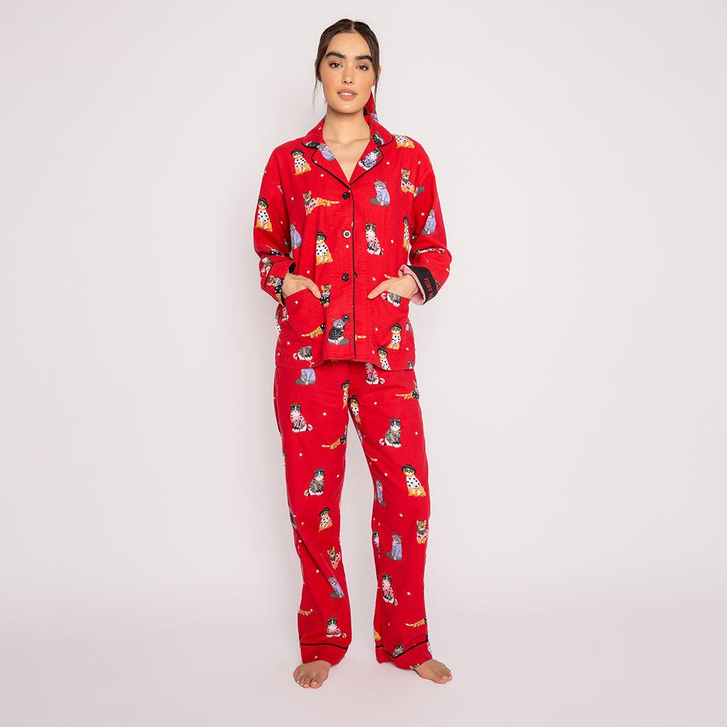 Flannel PJ Set Red