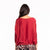 Woven Long Sleeve Top Red