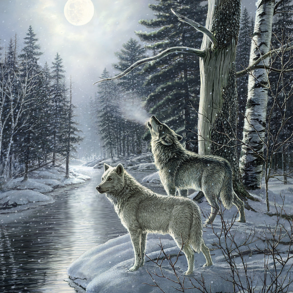 Wolves by Moonlight 1000pc Puzzle