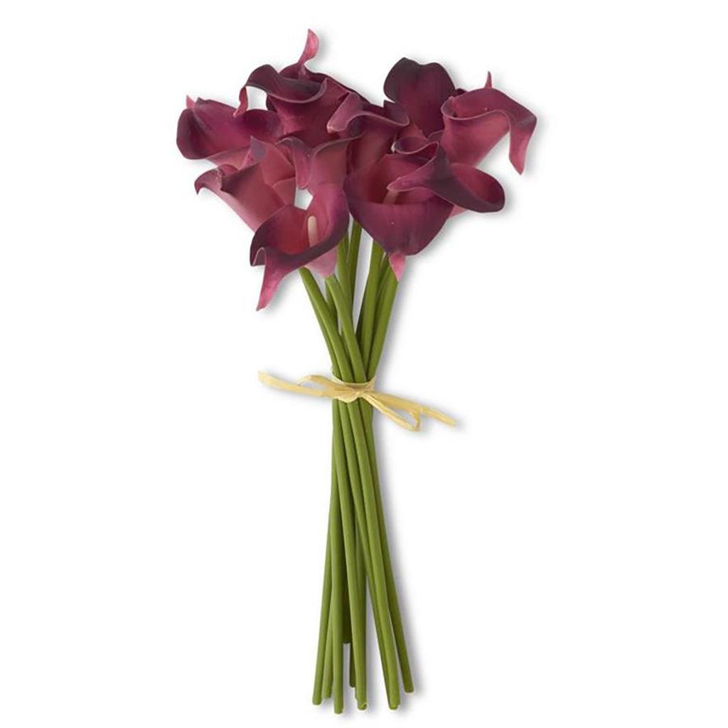 Real Touch Fuchsia Calla Lily 12 Stem 14&quot;