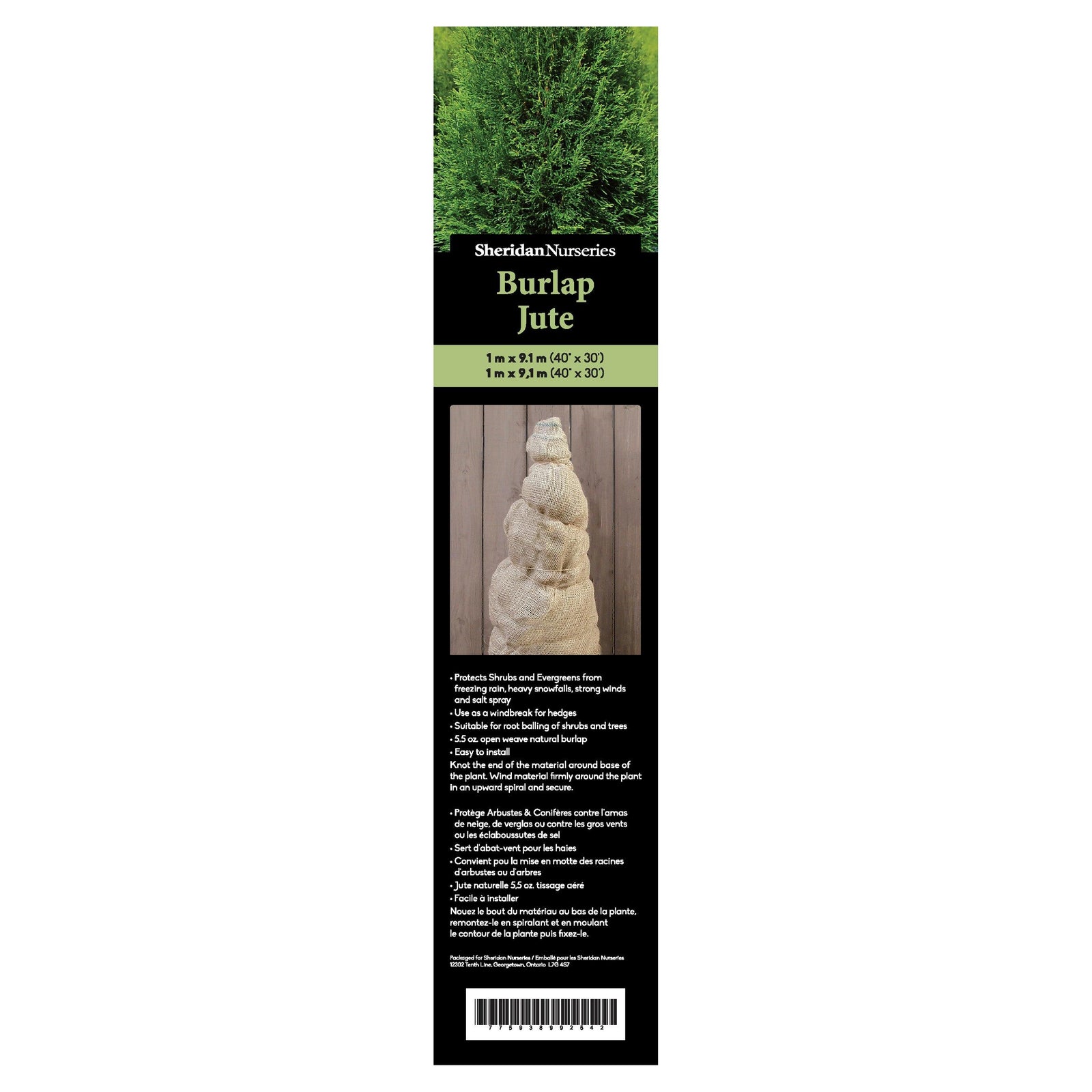 Sheridan Nurseries Burlap 40" X 30'