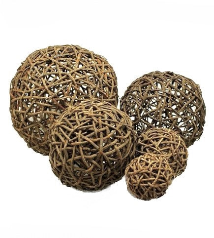  Crafted with care, this vine ball adds a touch of organic beauty and brings a sense of nature indoors. Its neutral tones and intricate design make it an ideal decorative element that can be incorporated into various themes and styles throughout the year. Whether displayed in a bowl, woven into a wreath, or arranged as a centerpiece, the Vine Ball effortlessly infuses warmth and texture into your living space. 