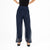 Silk Overlay Pants Navy