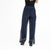 Silk Overlay Pants Navy