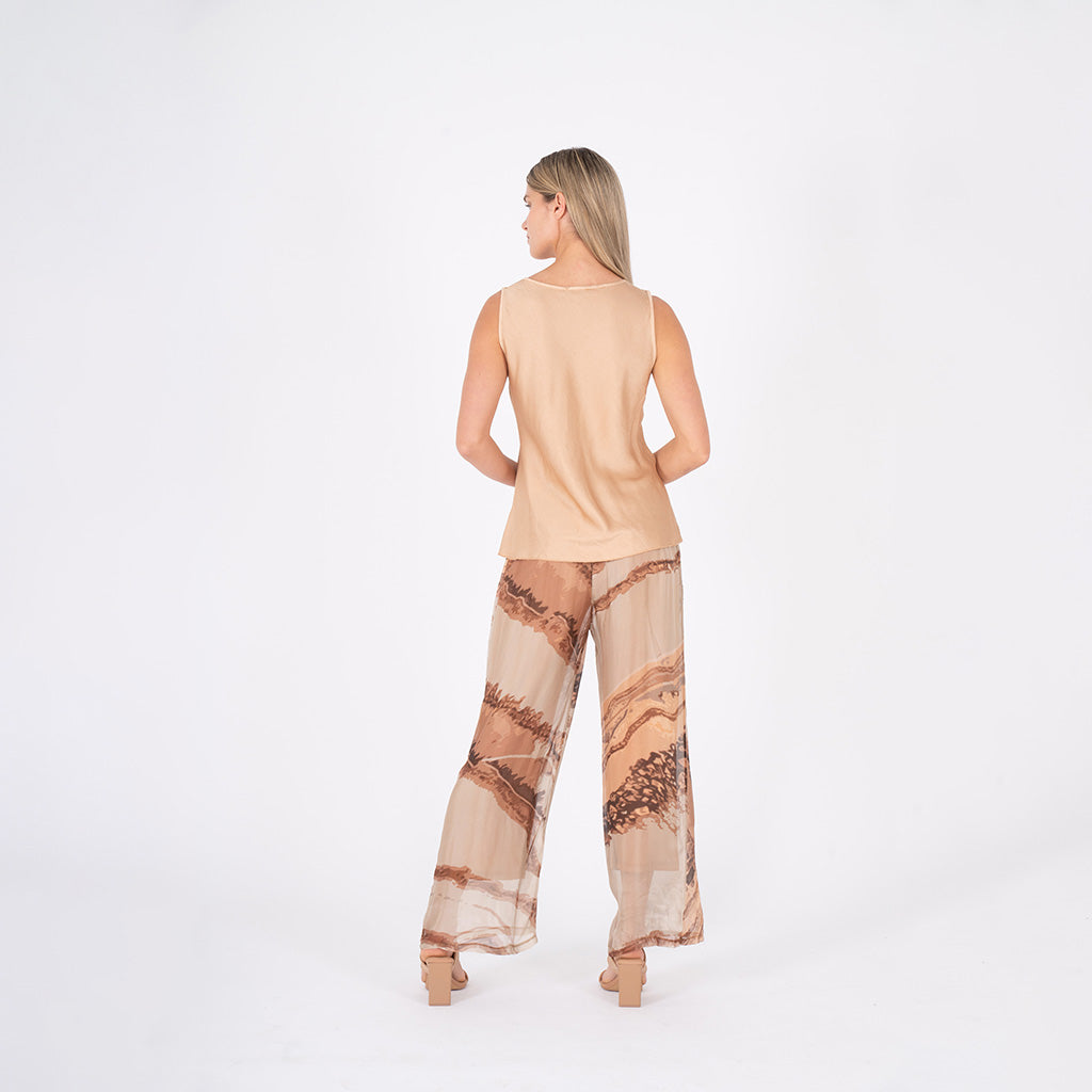 Woven Cami Camel