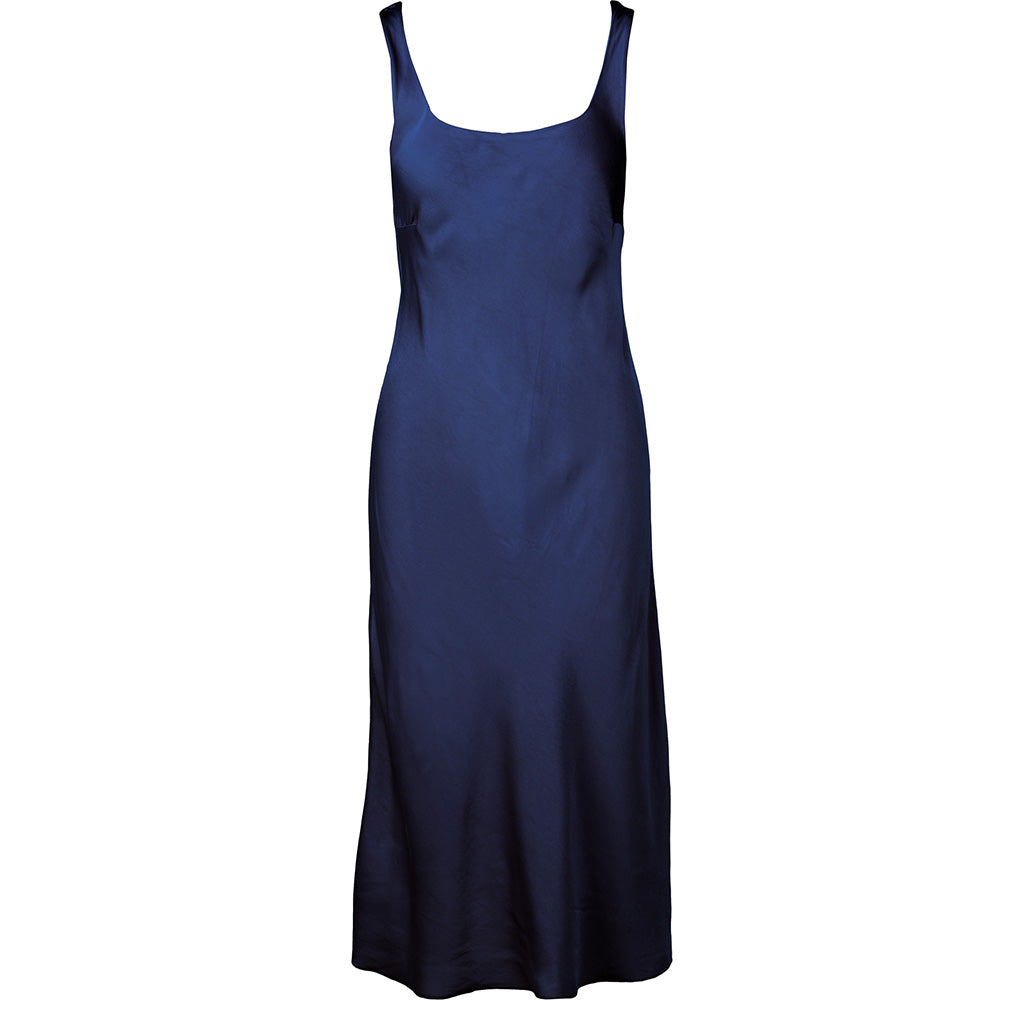 Woven Slip Dress Navy