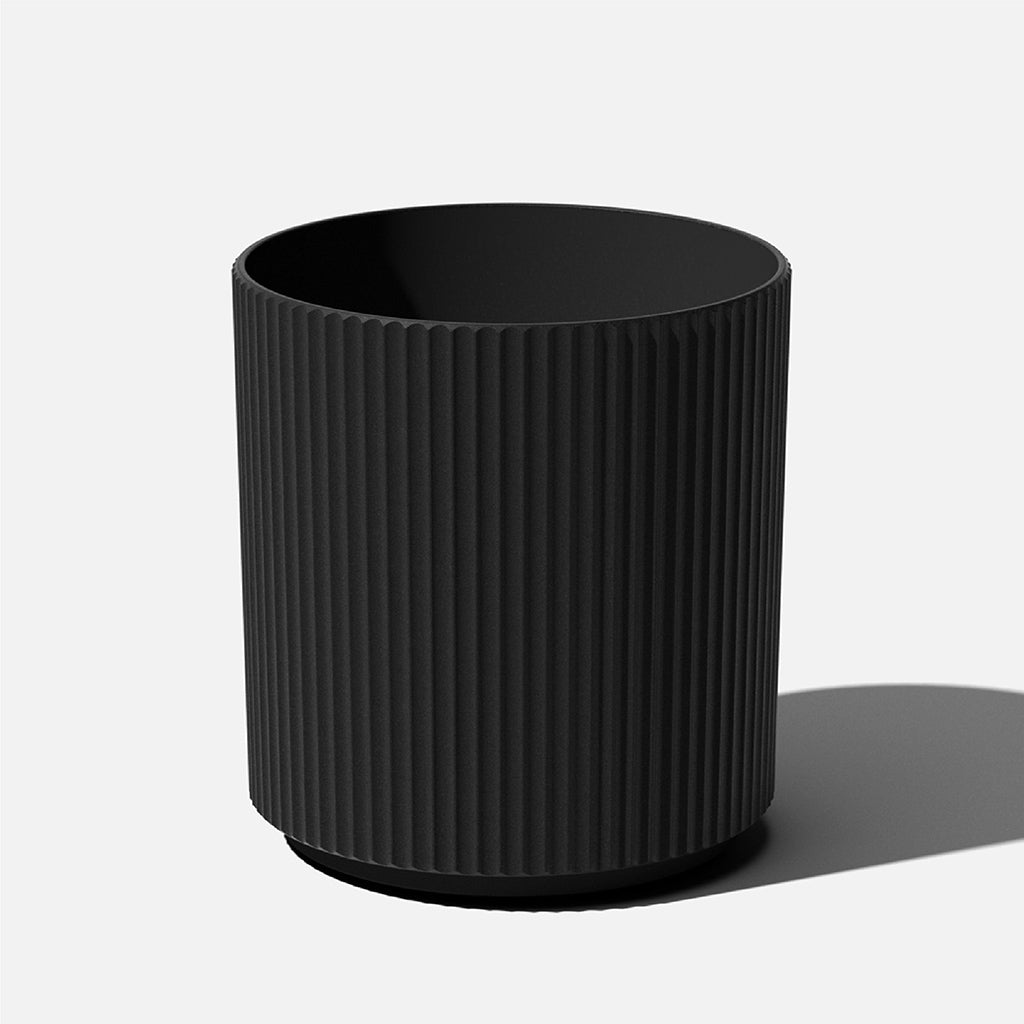 Mason Demi Planter 20" Black