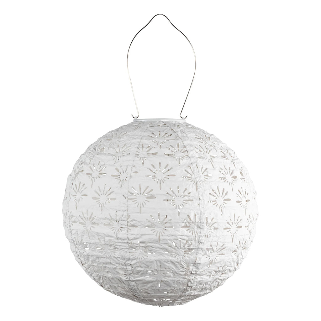 Globe Porcelain Solar Lantern