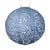 Boho Globe Blue Solar Lantern
