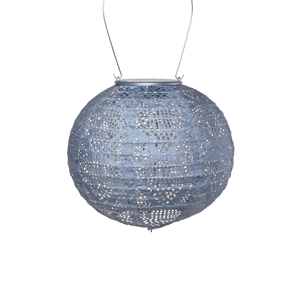 Globe Blue Solar Lantern