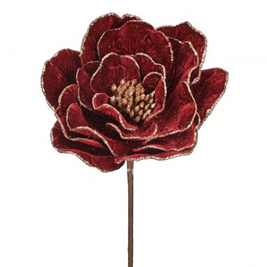 Beaded Velvet Peony Stem
