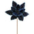 Velvet Poinsettia Stem Blue
