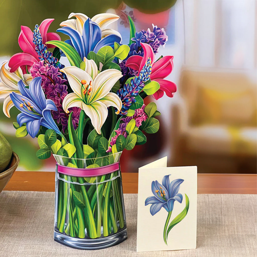 Lillies & Lupines and Card