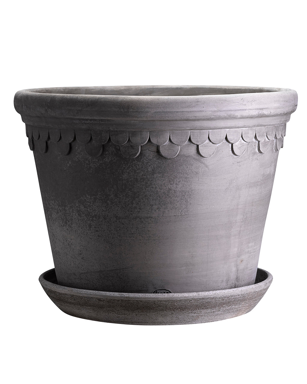 Kobenhavner Pot with Saucer Grey