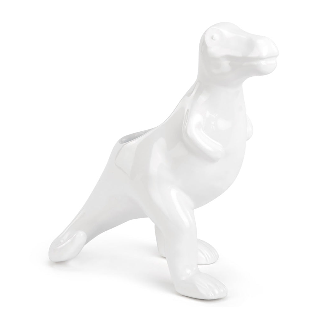 With its pre-historic charm, this ceramic dinosaur planter brings a touch of whimsy and fun to any indoor space, making it the perfect addition to your home décor with it's timeless colour. Measures 2.5"H x 2.75"W x 1.75"L.&nbsp;
