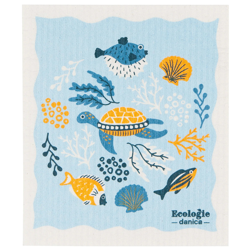 Under the Sea Swedish Dishcloth