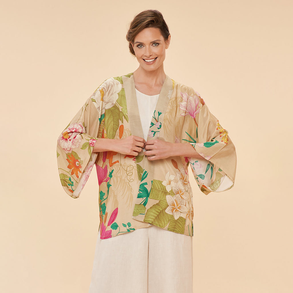 Tropical Flora &amp; Fauna Kimono Short