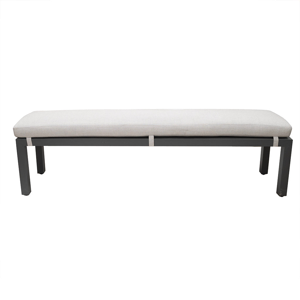 Coronado Dining Bench 72&quot; Graphite/Lifeguard Dove