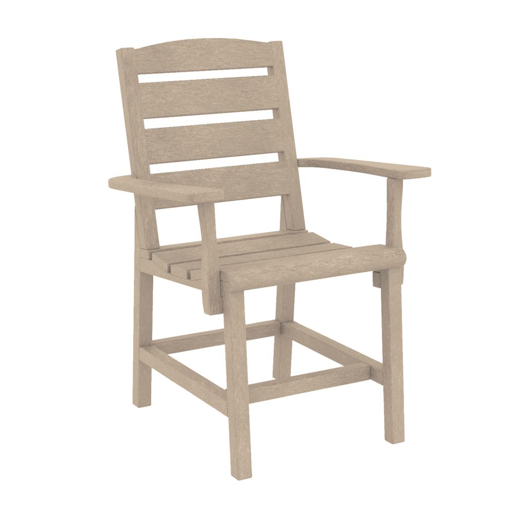 beige plastic patio chairs