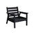 Tofino Armchair with Cushion Black