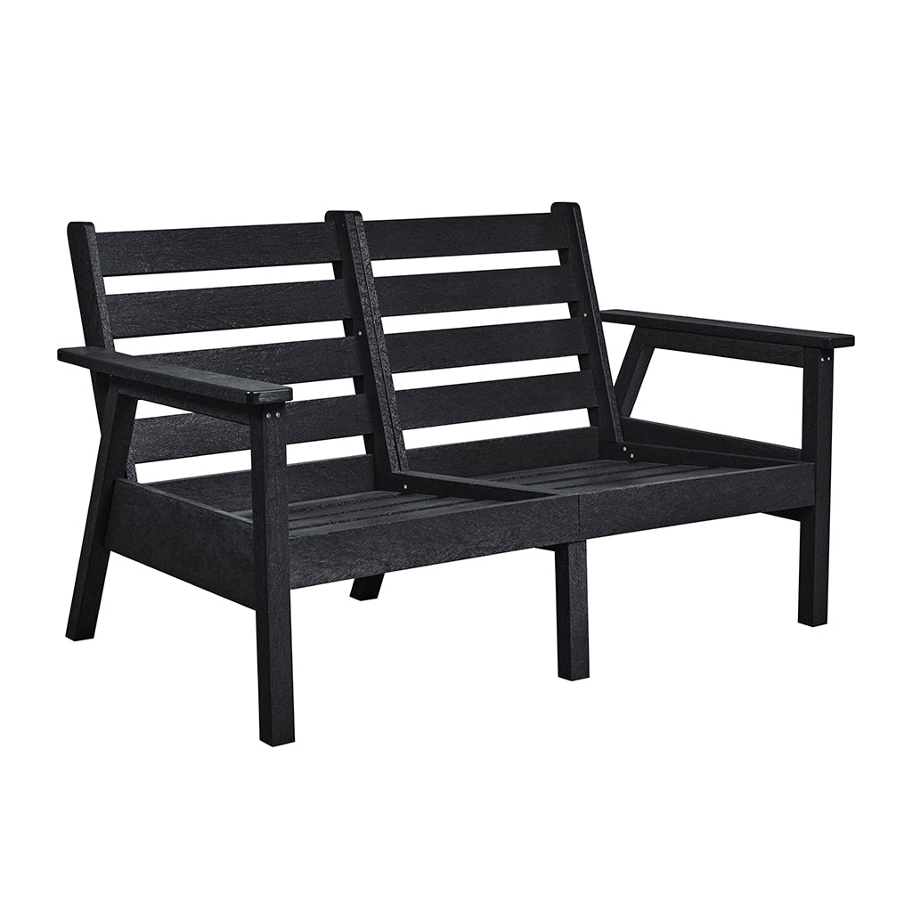 Tofino Loveseat with Cushion Black