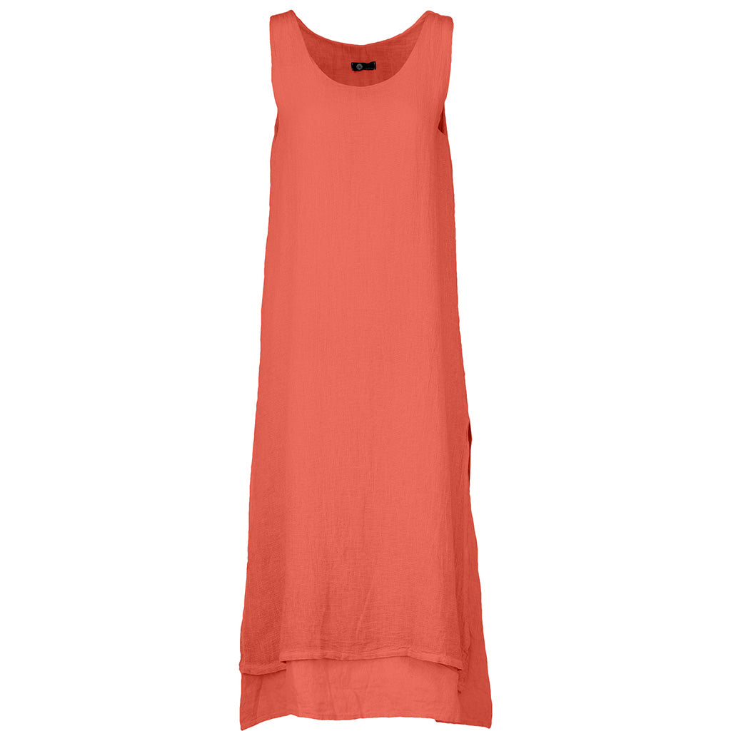 Ankle Length Tank Dress Corallo