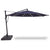 13' Starlux Octagon Cantilever Umbrella Boulder