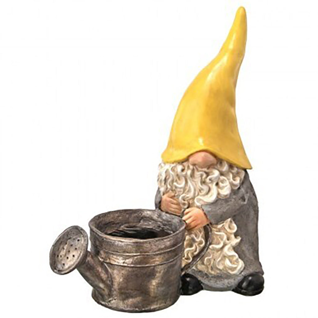 Outdoor Gnome with Watering Can Planter