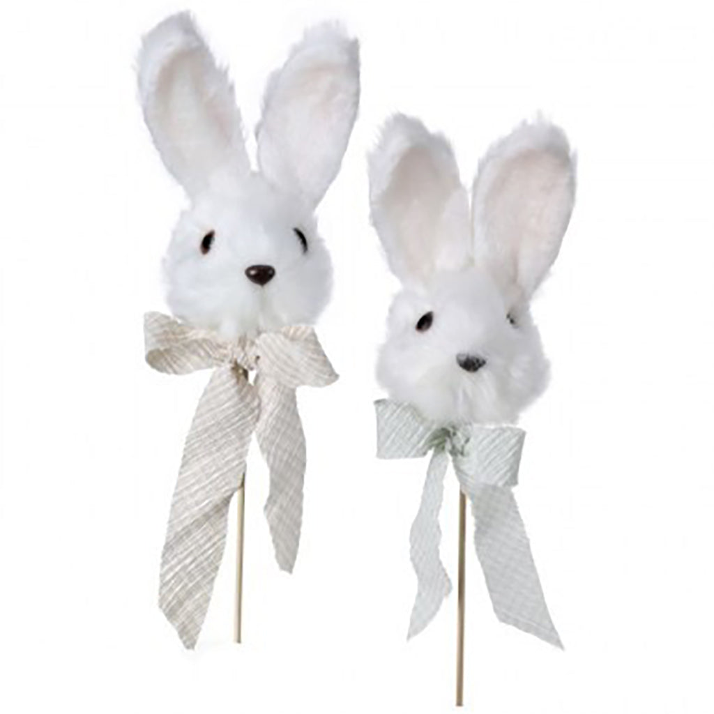Enhance your designs and décor with the Spring-themed Bunny Head Picks. Available in two assorted styles, these picks will add a playful touch to your Spring floral arrangements or table settings, suitable for all ages. 