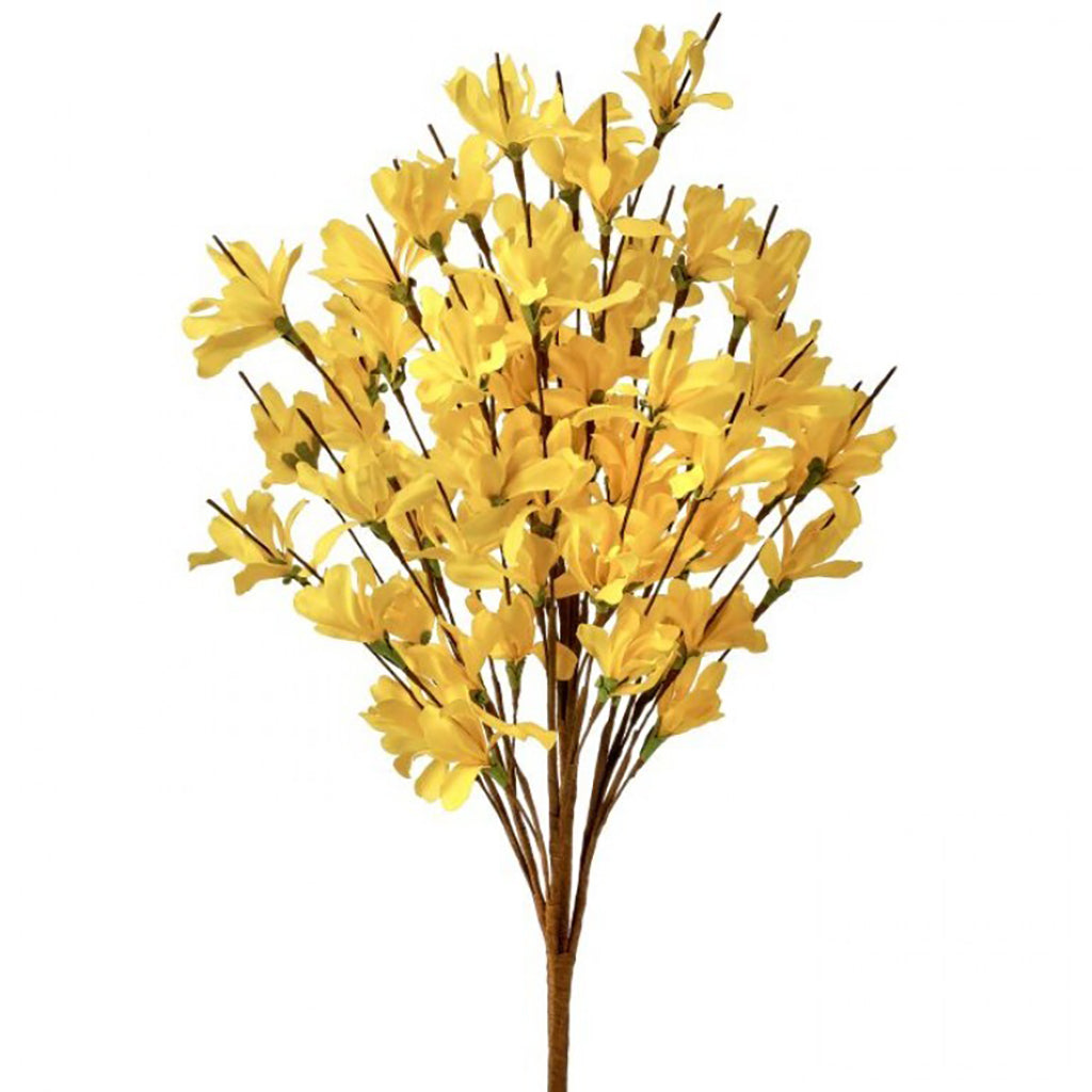 This elegant everlasting Forsythia Bush is perfect for adding a pop of color to your home décor. The vibrant yellow blooms provide a cheerful touch to any room and create a welcoming, approachable atmosphere for guests, measuring 20inches.