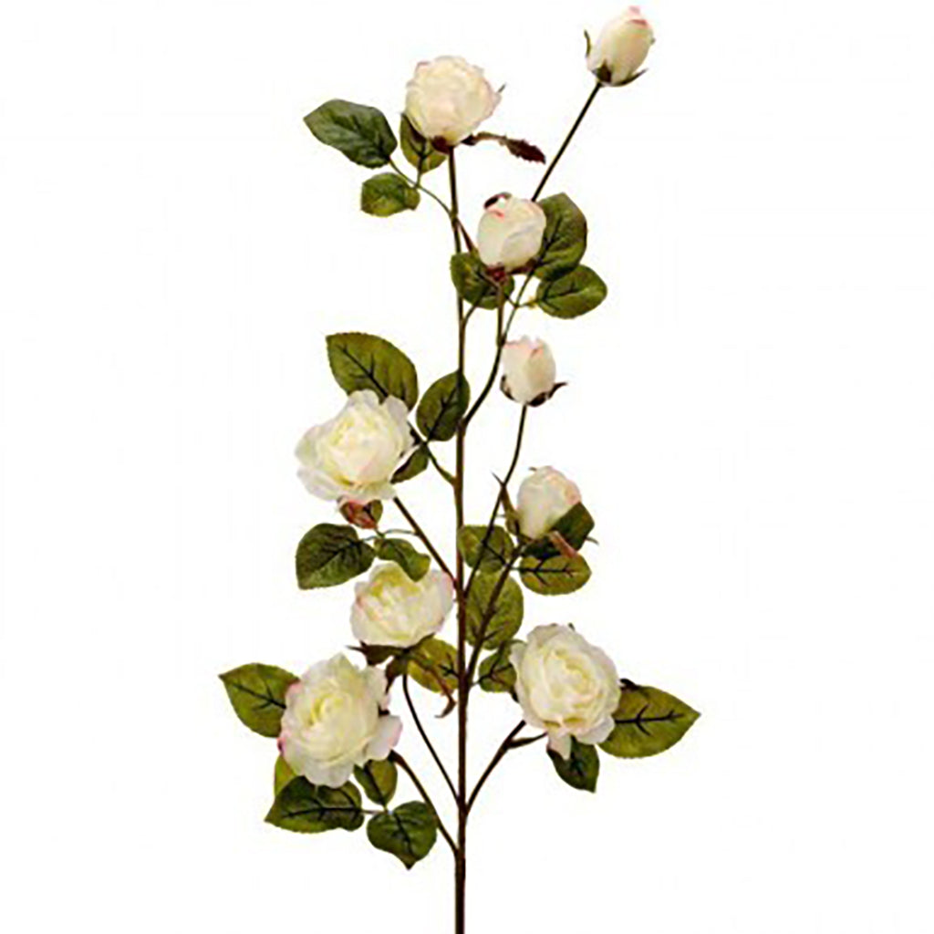 Enjoy long-lasting beauty in your home with our 37&quot; Just Cut Garden Rose Branch. 