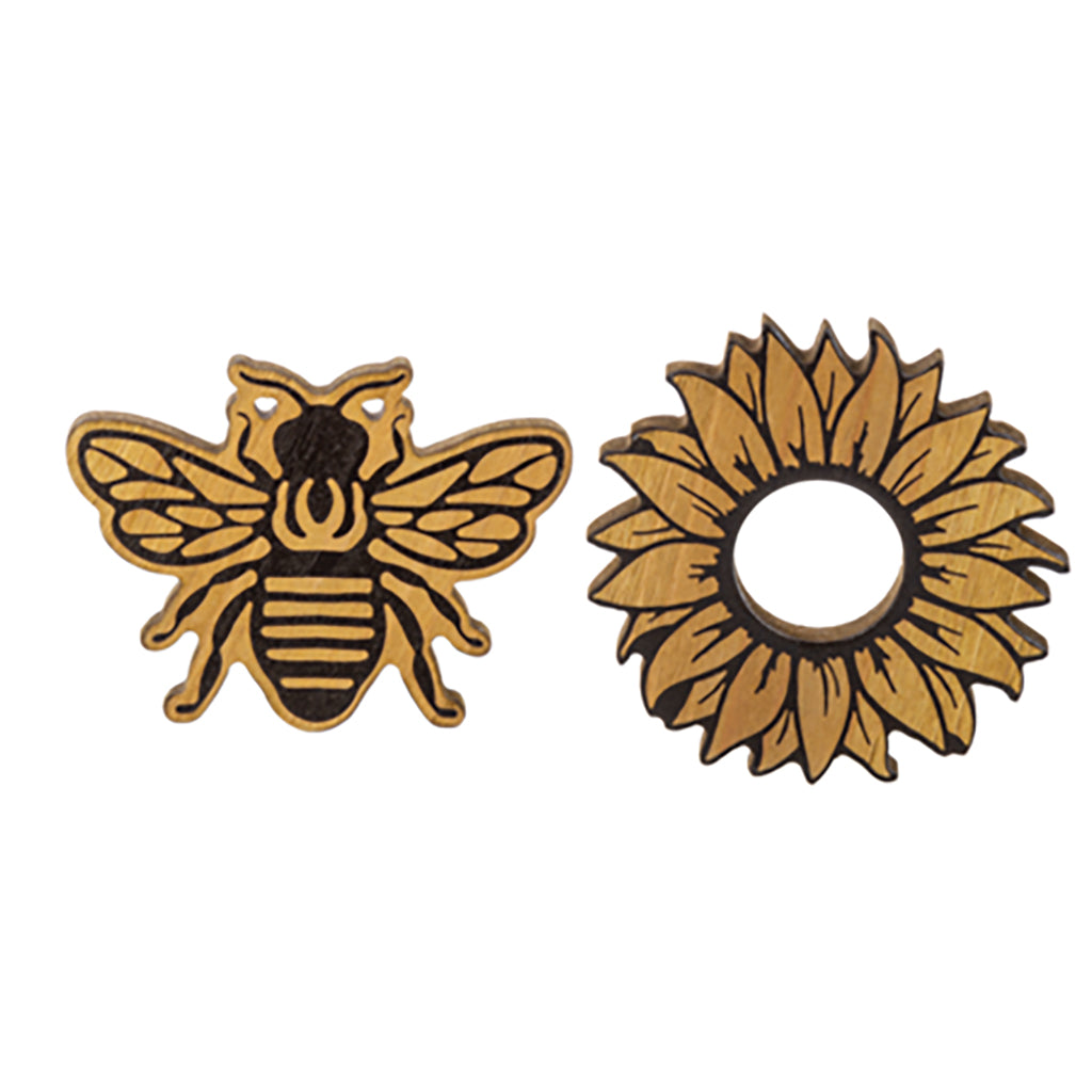 Bee & Sunflower Tic-Tac-Toe Board