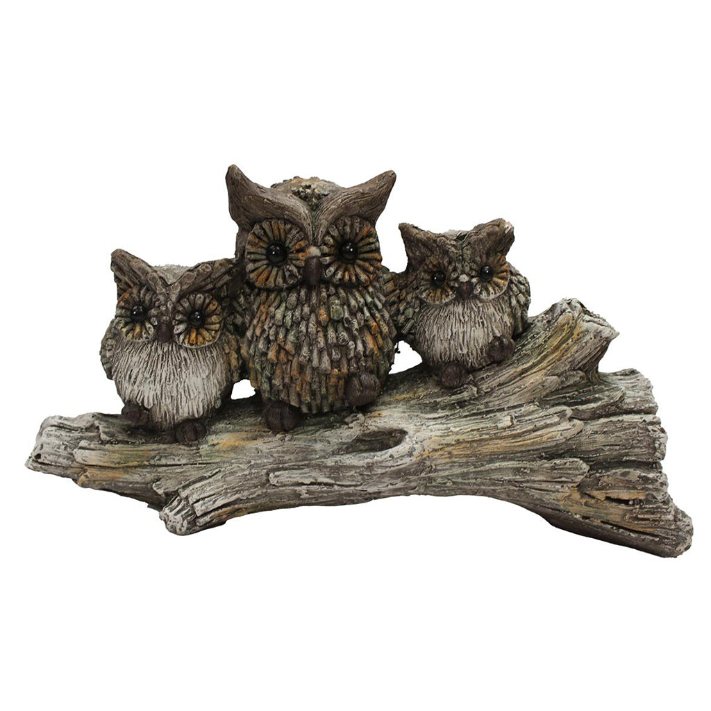 3 Owls on a Log