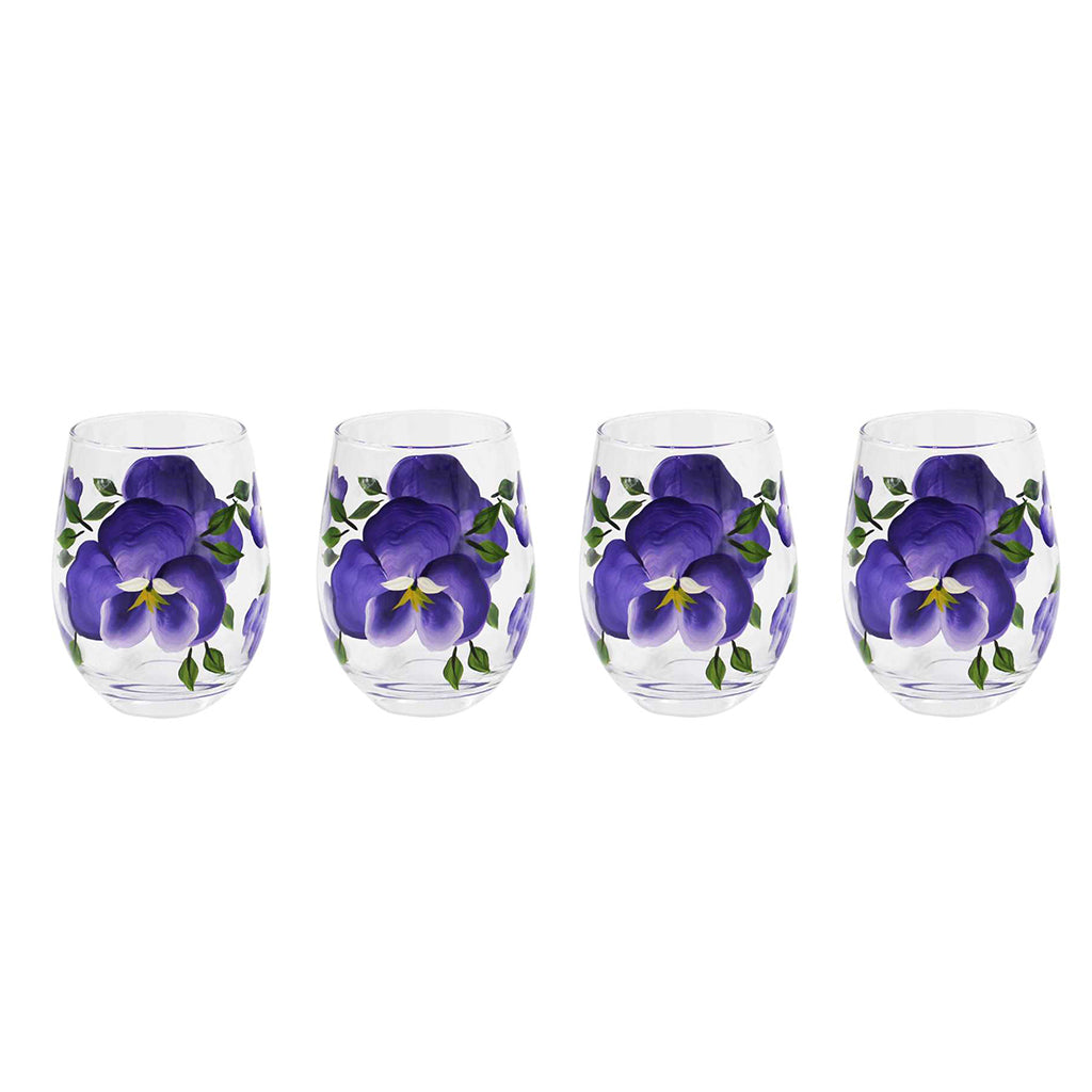 Stemless Wine Glass Orchid