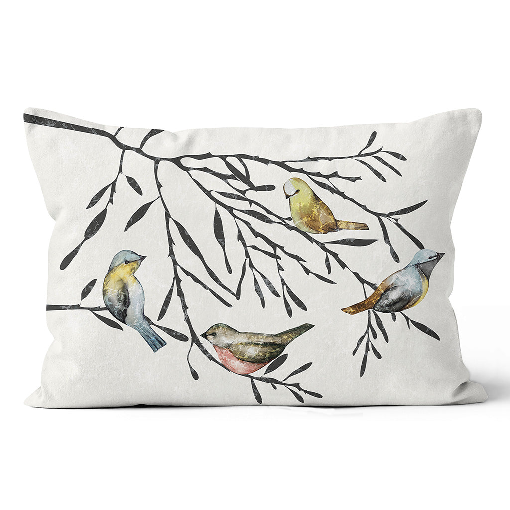 Birds on Branches Pillow 16x24"