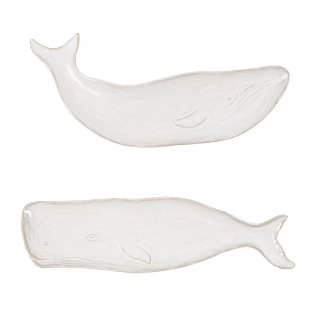 Whale True Ocean Stoneware Serving Plate